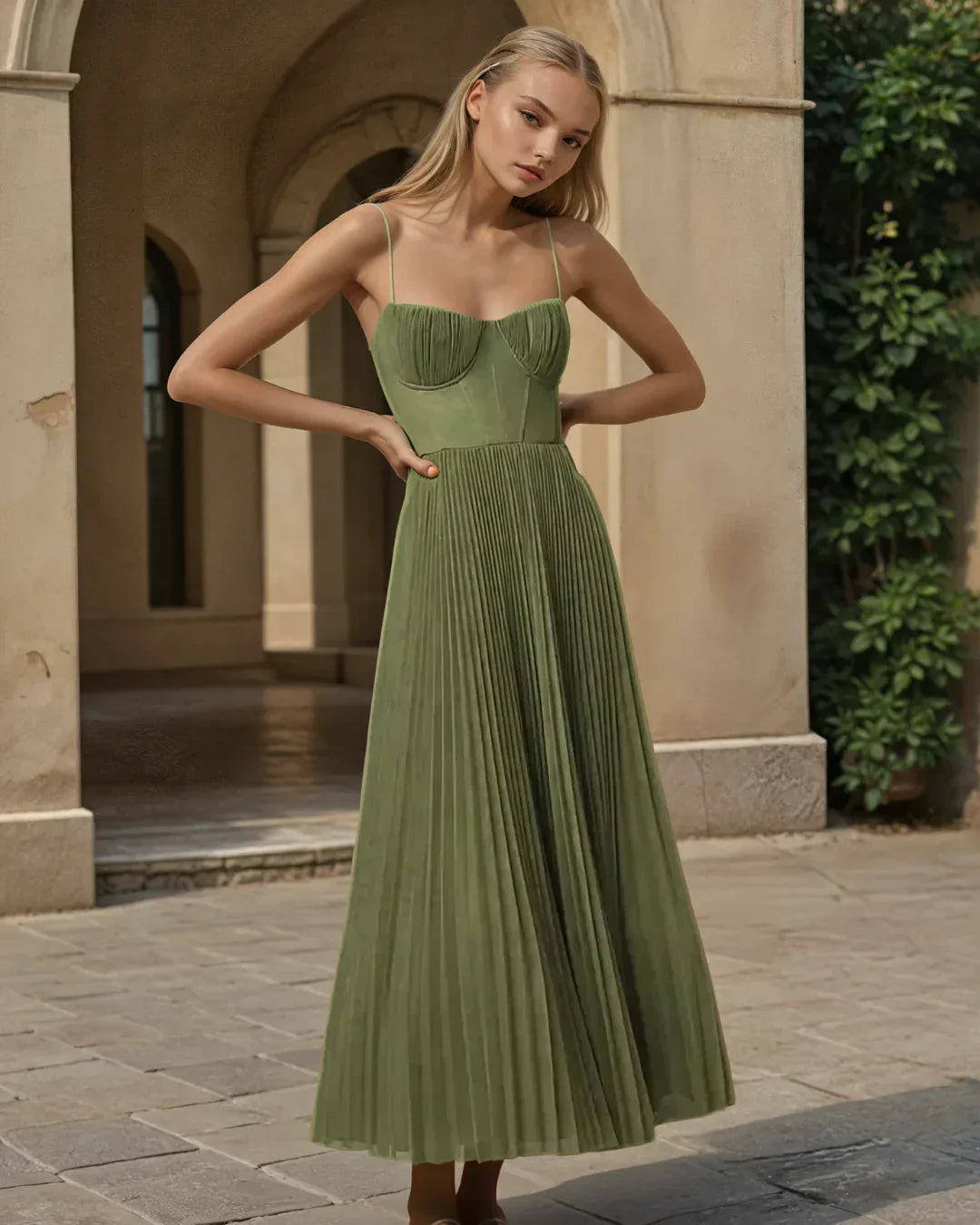 Olivia –  Vestido elegancia moderna con espalda descubierta